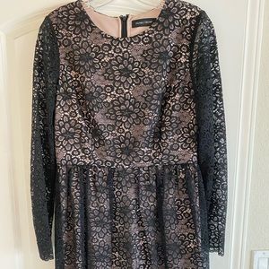 Ivanka Trump- 3/4 Sleeve Black Laced Dress- 10